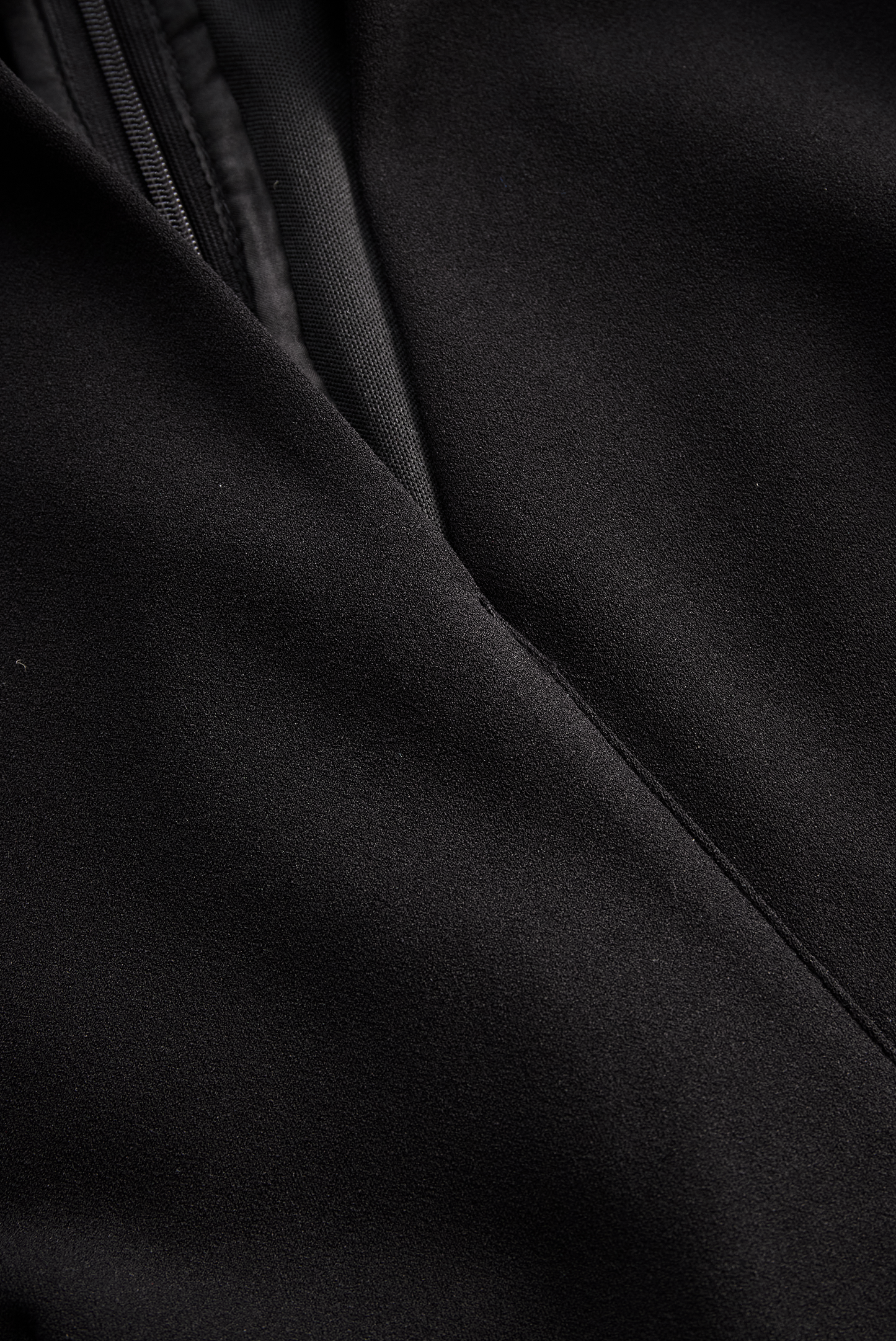 Close-up of black fabric texture