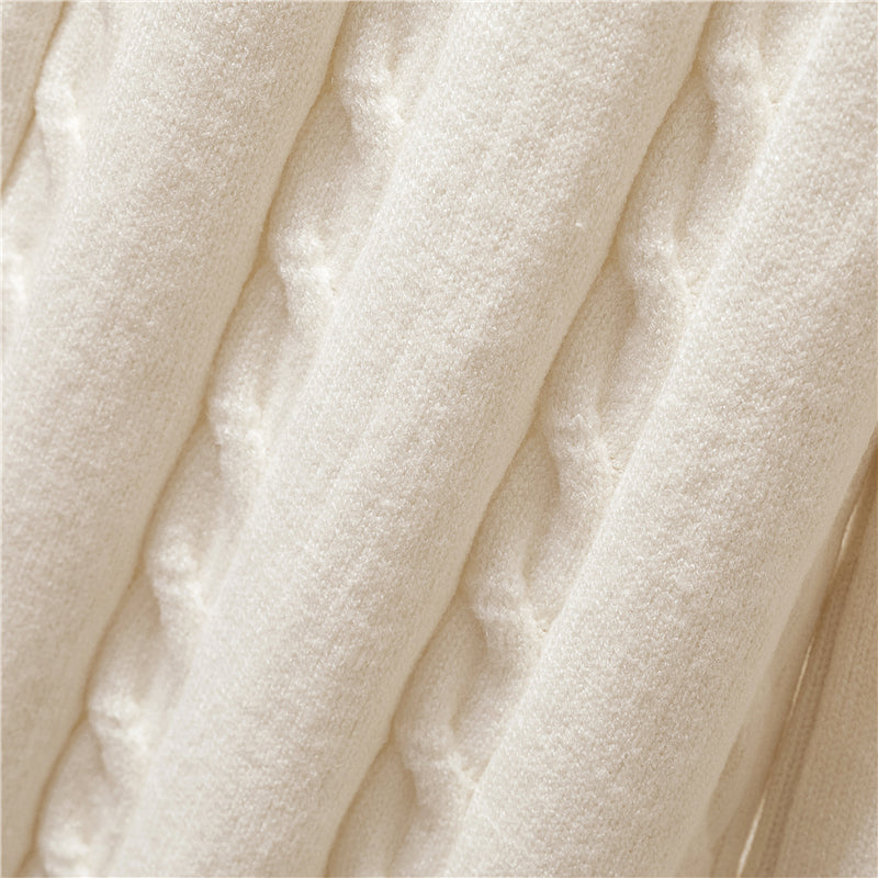 Elegancki Zimowy 3-Częściowy Komplet Dzianinowy (Damski)