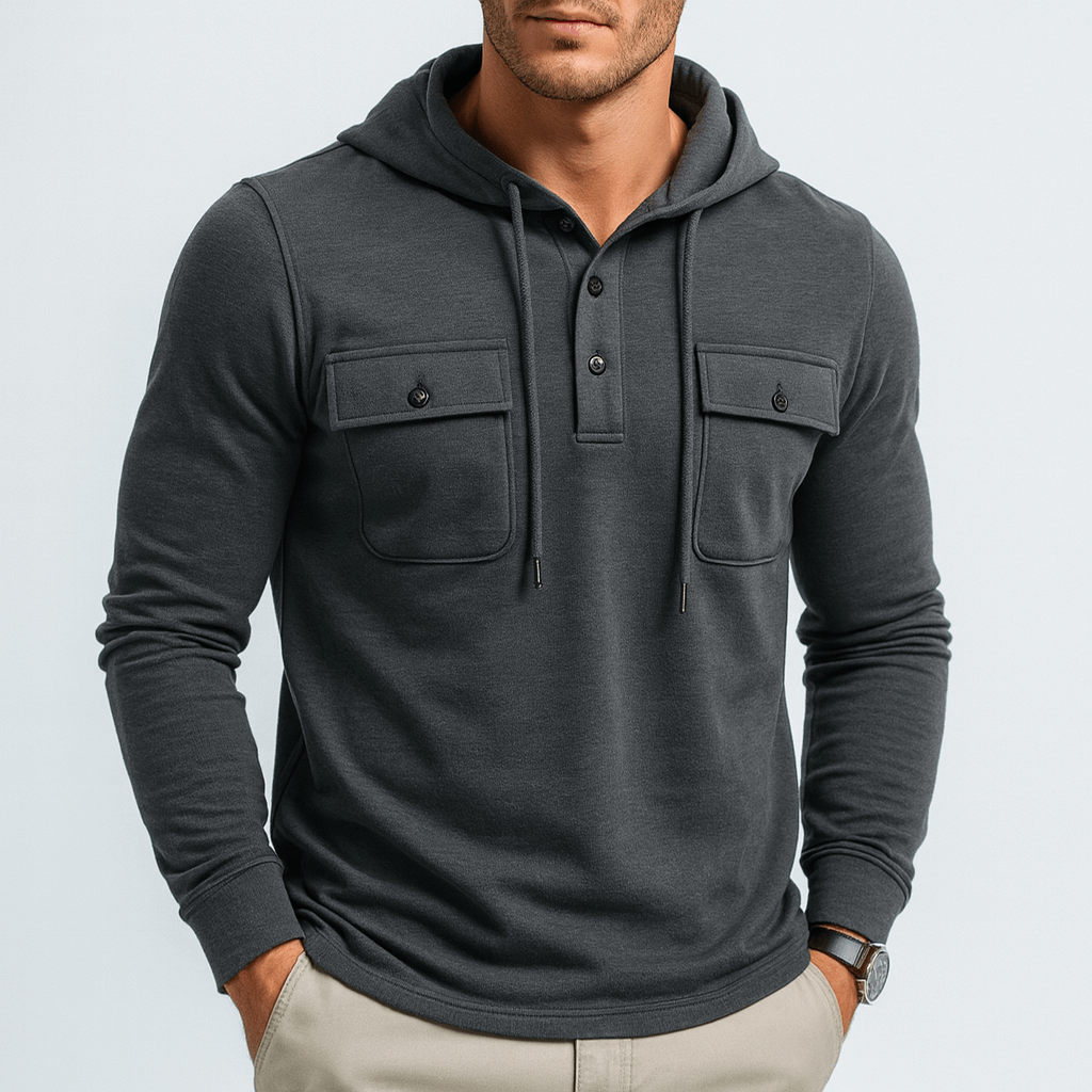 Miękka Zimowa Bluza z Kapturem (Męska)