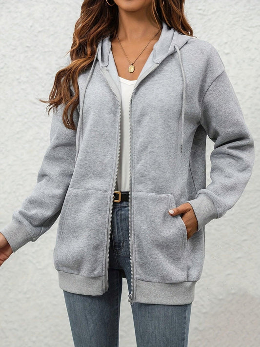 Bluza z Kapturem na Zamek (Damskie)