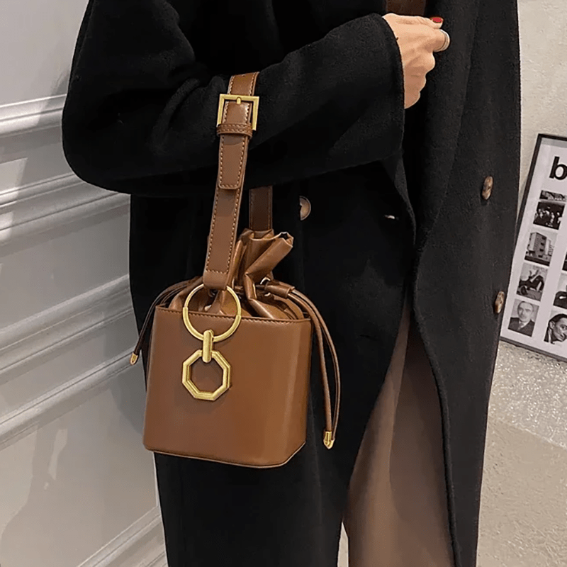 Damska Letnia Elegancka Luksusowa Torebka Bucket
