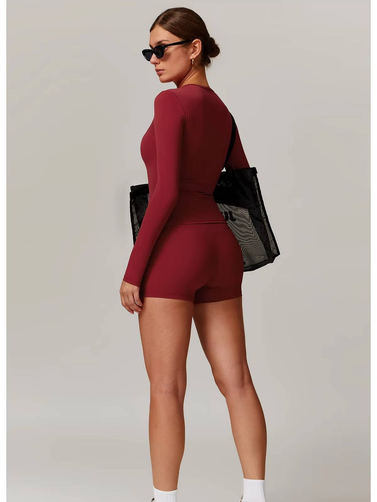 Damski Letni Sportowy Długi Rękaw Kolarki Komplet