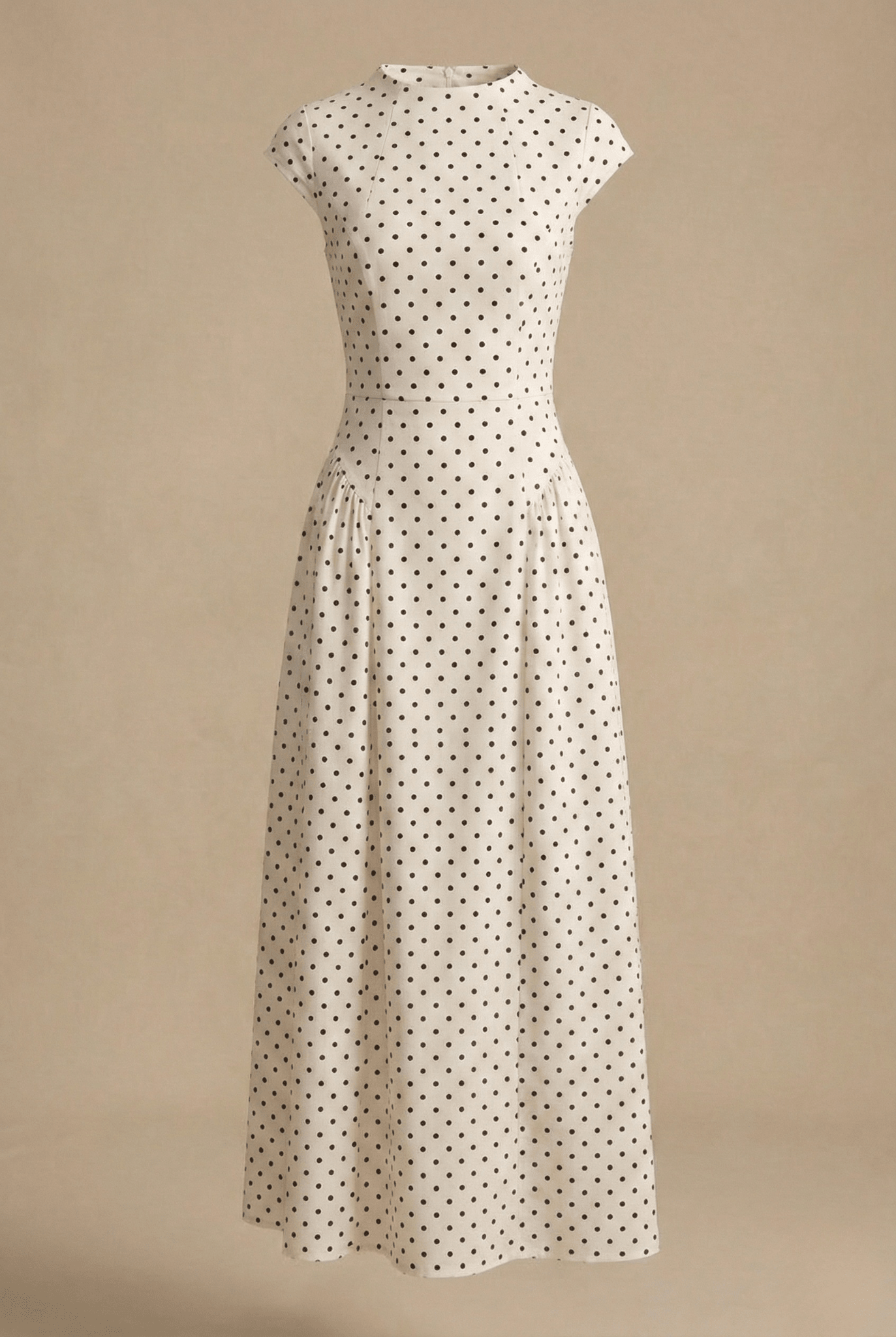 Damskie Letnie Eleganckie Polka Dot Maxi Sukienka