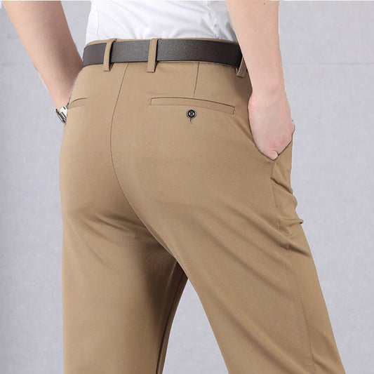 Eleganckie Spodnie Chino Slim Fit na Lato (Męskie)