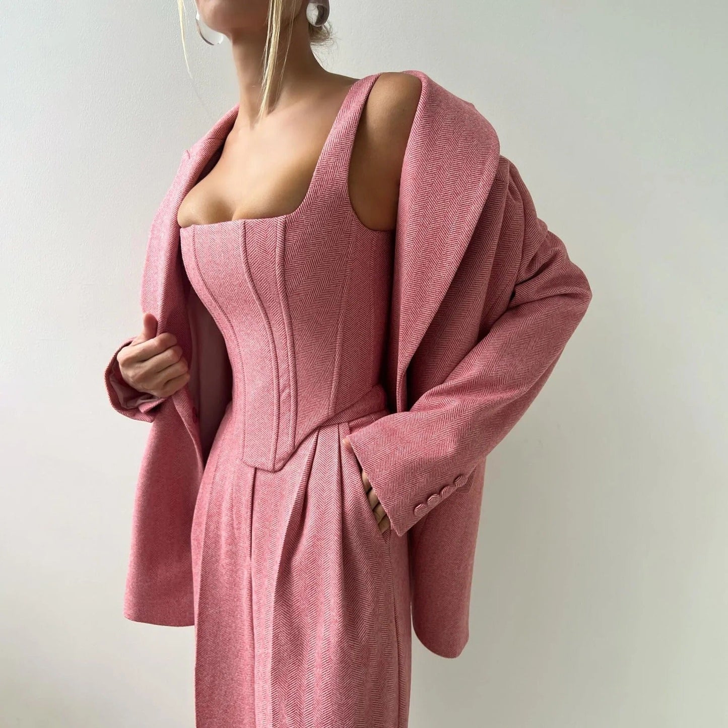 Trzyczęściowy komplet premium z marynarką dla kobiet