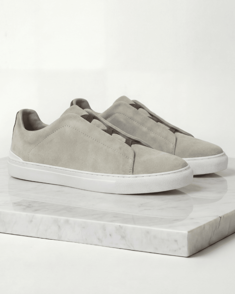Męska Letnia Minimalistyczna Zamszowa Casualowa Sneakersy