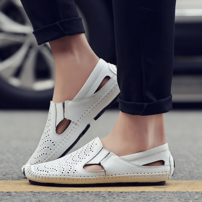 Męskie Letnie Lekkie Wsuwane Sandały