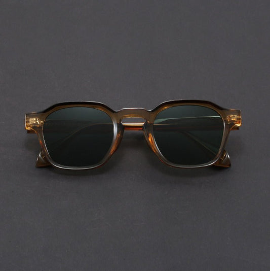 Męskie Letnie Retro Kwadratowe Okulary Przeciwsłoneczne