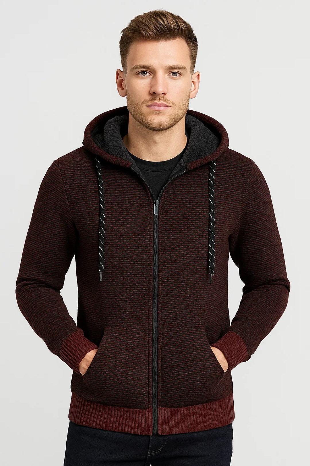 Wiosenna Dzianinowa Bluza na Zamek (Męska)