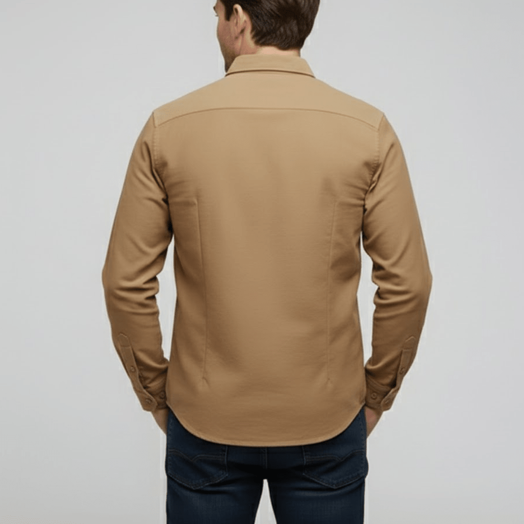 Chemise classique à boutons de printemps – Style intemporel (Homme)