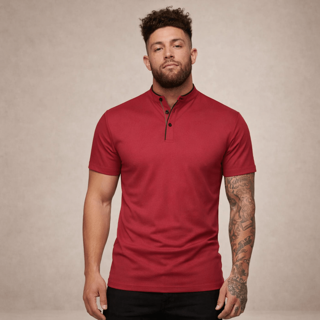 Wiosenna Koszulka Polo Casual Krótki Rękaw (Męska)