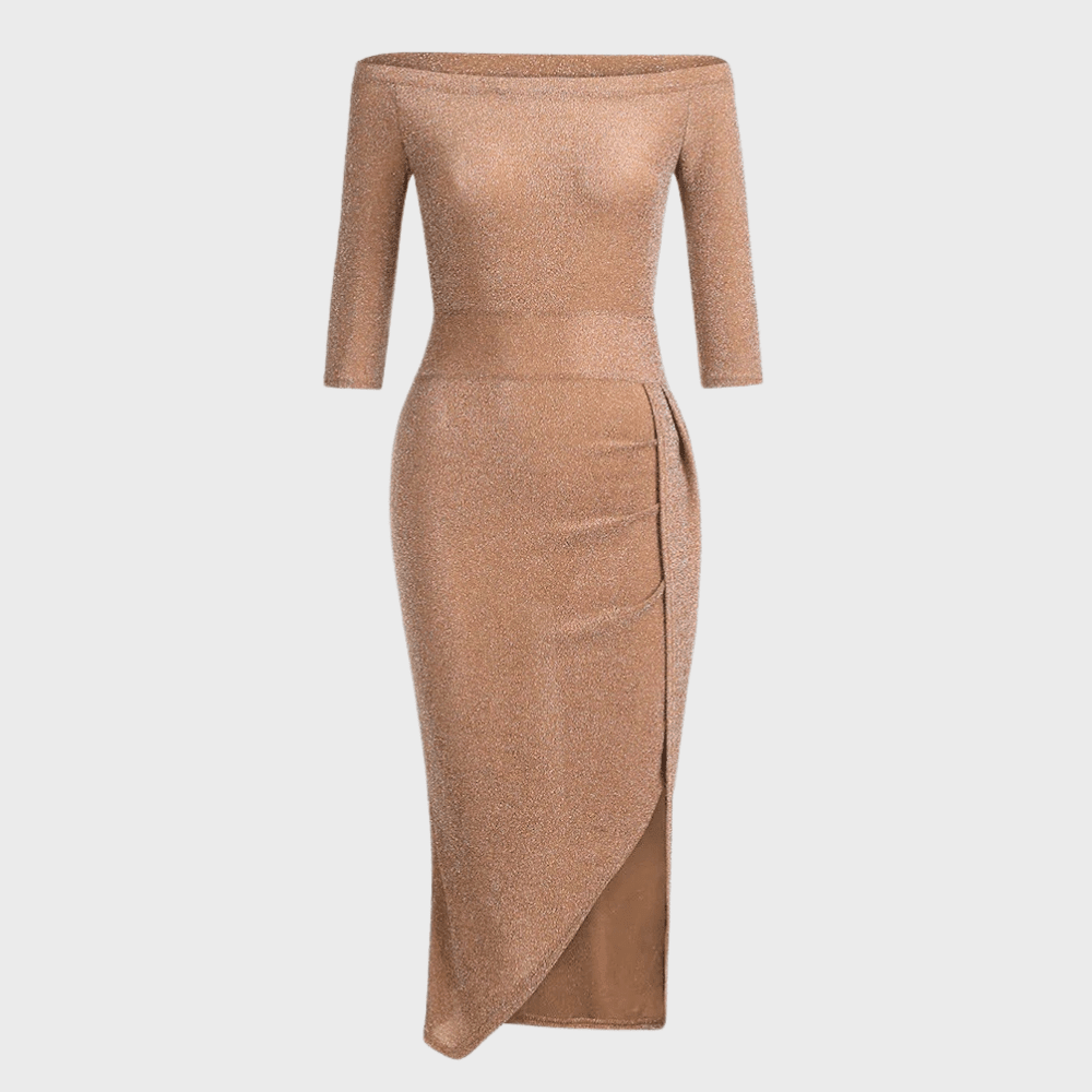 Wiosenna Sukienka Wieczorowa Hiszpanka z Rozcięciem (Damska)