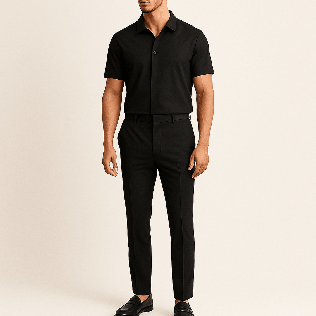 Zimowy Dwuczęściowy Komplet Lounge Krótki Rękaw (Męski)