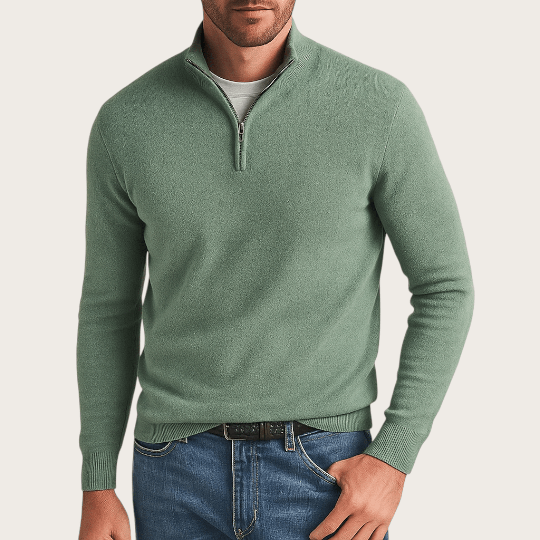 Zimowy Sweter z Półzamkiem (Męski)
