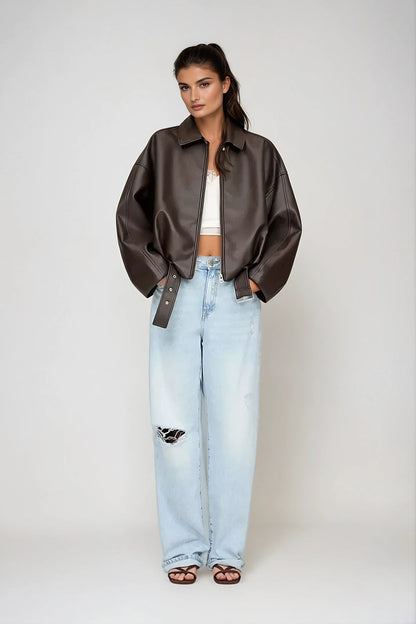 Retro Pikowana Kurtka Zimowa (Damska)