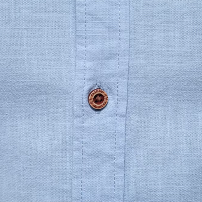 Koszulka z kołnierzykiem, guzikami i haftem dla mężczyzn