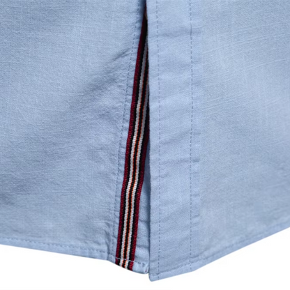 Koszulka z kołnierzykiem, guzikami i haftem dla mężczyzn