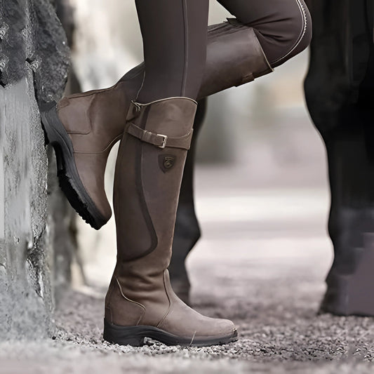 Wodoodporne Zimowe Botki Jeździeckie z Futrem (Damskie)