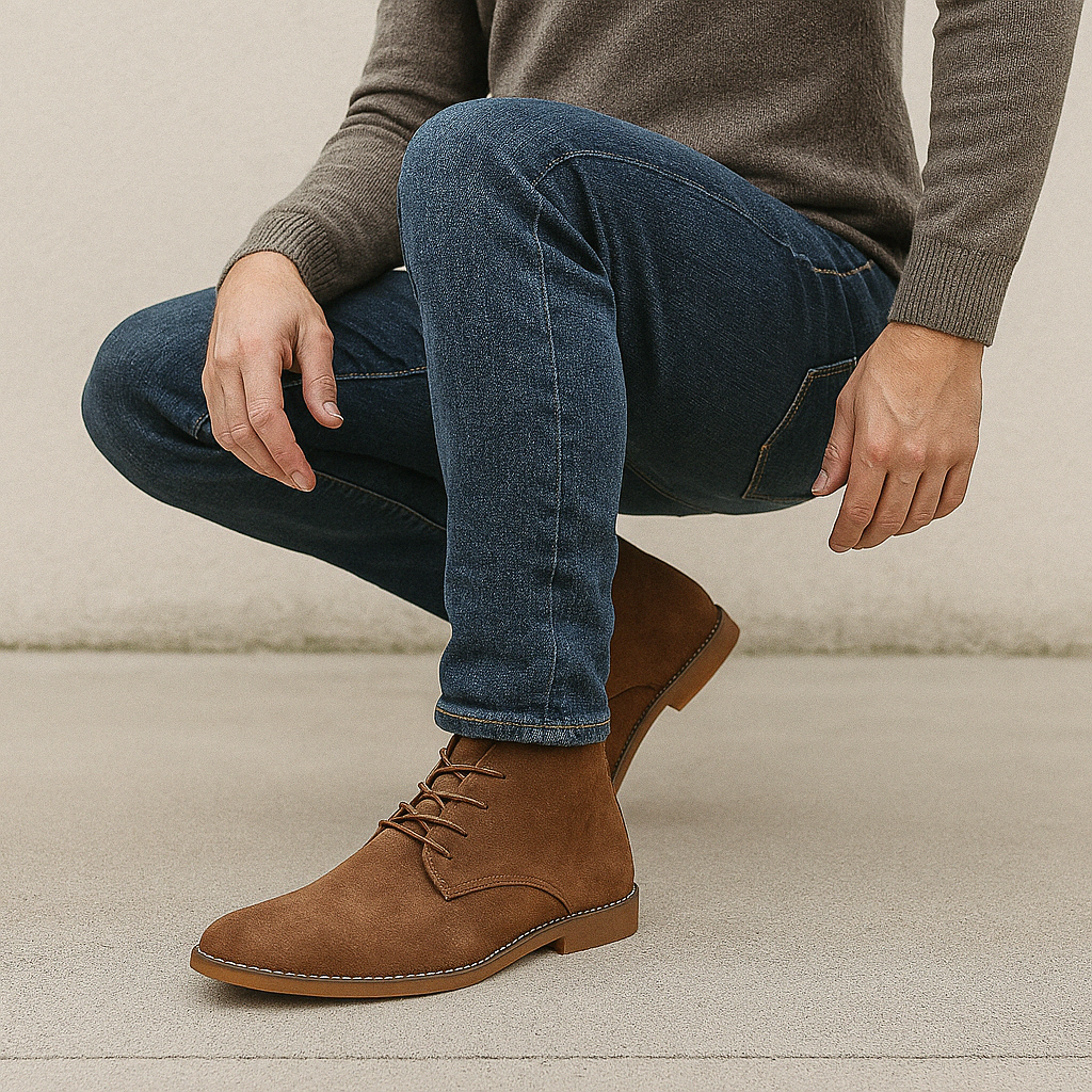 Klasyczne Zimowe Skórzane Półbuty Codzienne (Męskie)