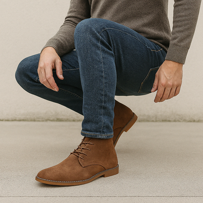 Klasyczne Zimowe Skórzane Półbuty Codzienne (Męskie)