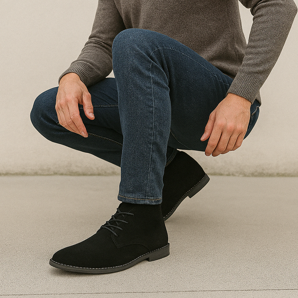 Klasyczne Zimowe Skórzane Półbuty Codzienne (Męskie)