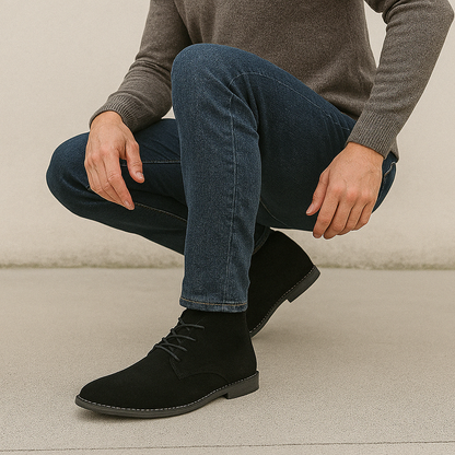 Klasyczne Zimowe Skórzane Półbuty Codzienne (Męskie)