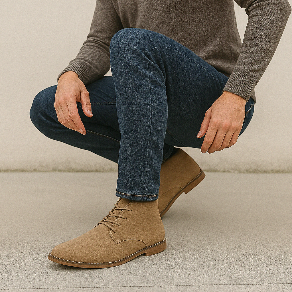 Klasyczne Zimowe Skórzane Półbuty Codzienne (Męskie)