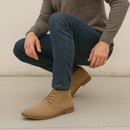 Klasyczne Zimowe Skórzane Półbuty Codzienne (Męskie)