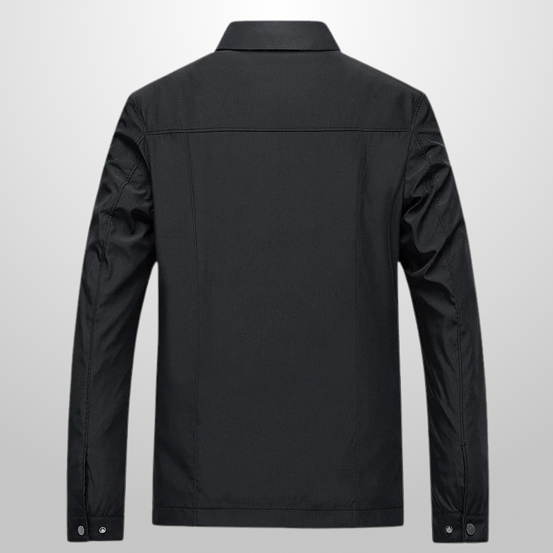 Black jacket on a light gray background