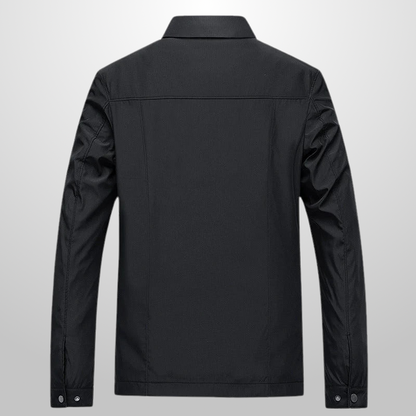 Black jacket on a light gray background