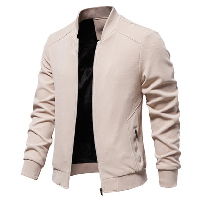 Beige jacket on a white background