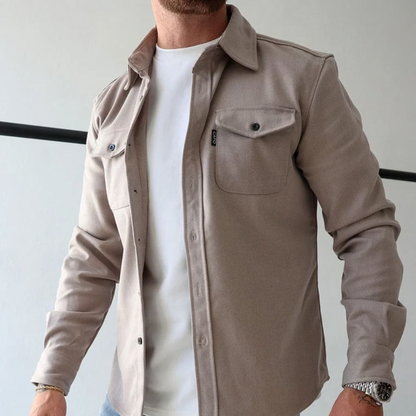 Zimowa Koszula-Kurtka Slim Fit (Męska)