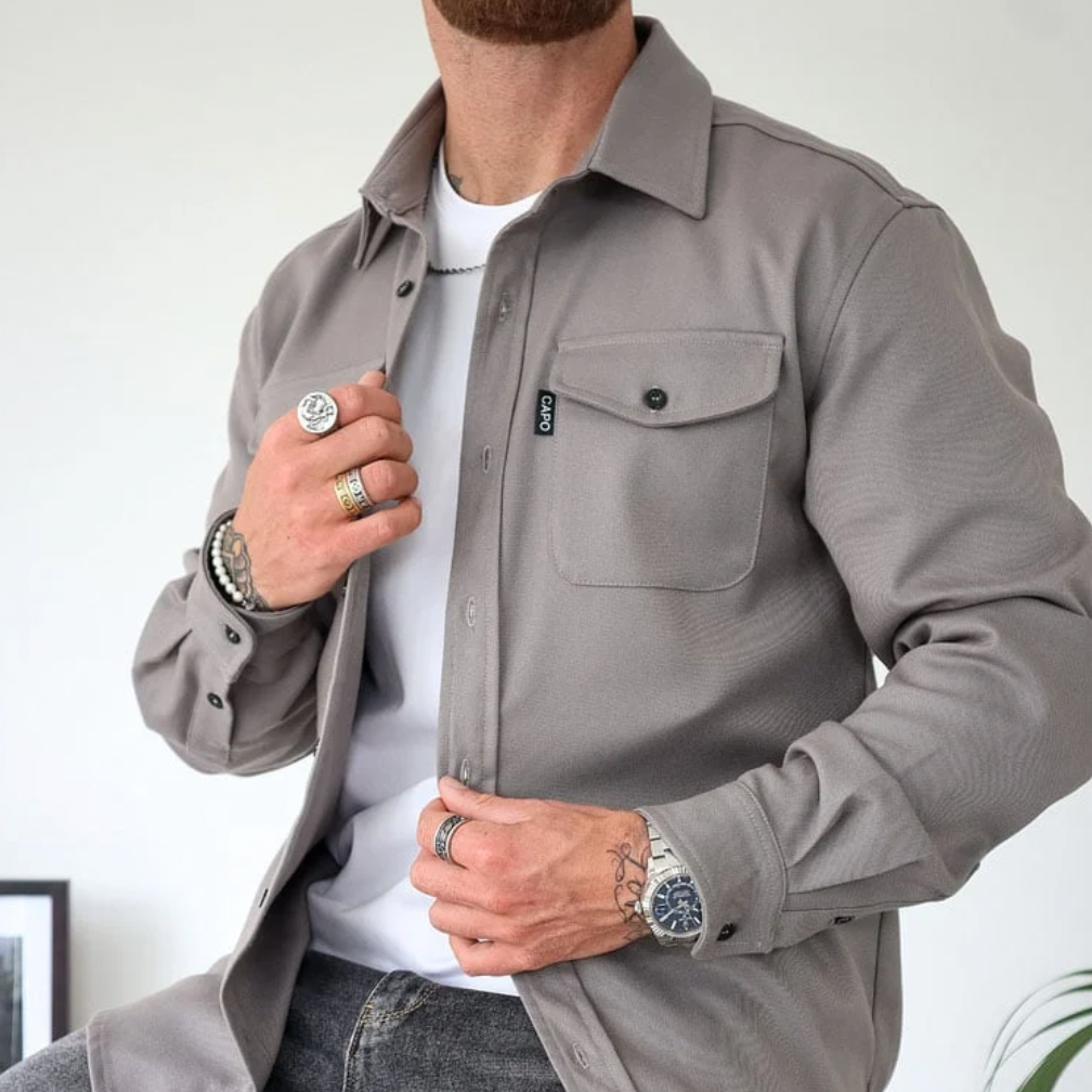 Zimowa Koszula-Kurtka Slim Fit (Męska)