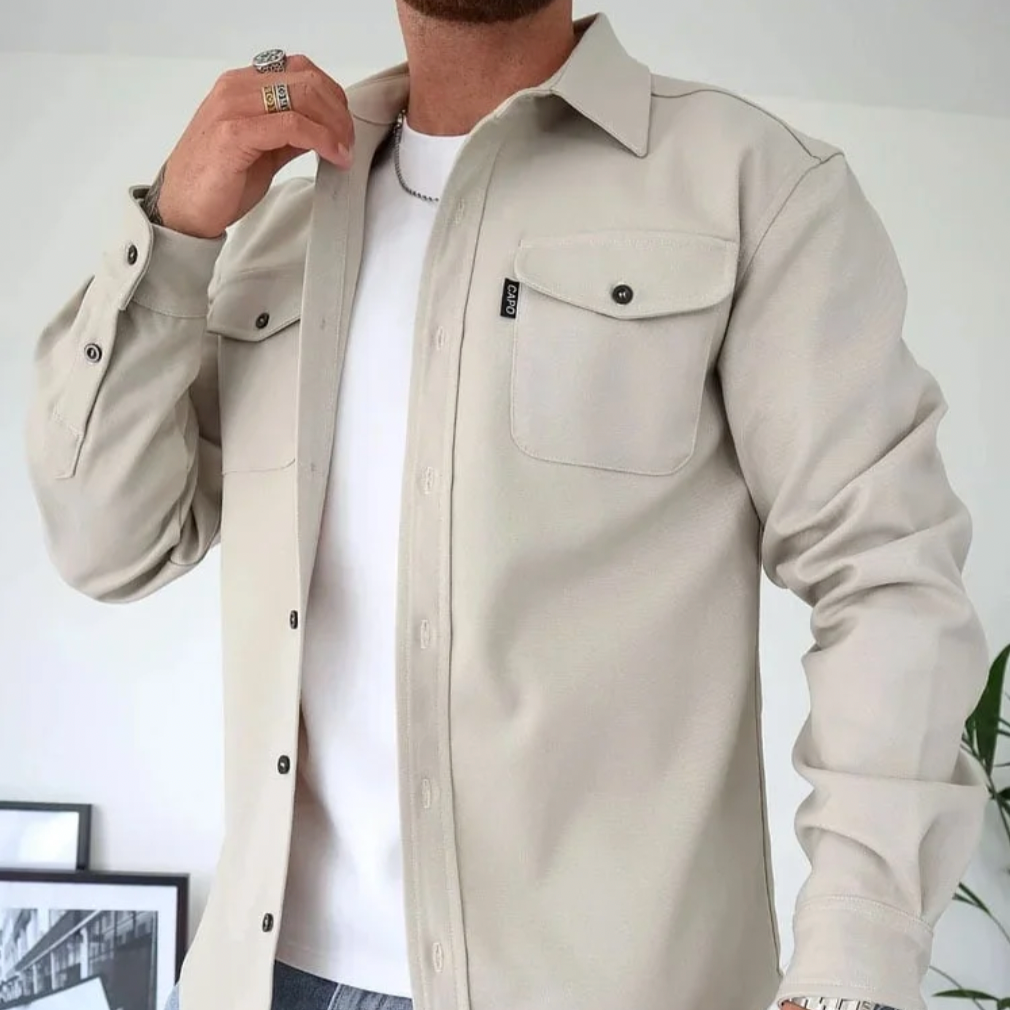 Zimowa Koszula-Kurtka Slim Fit (Męska)