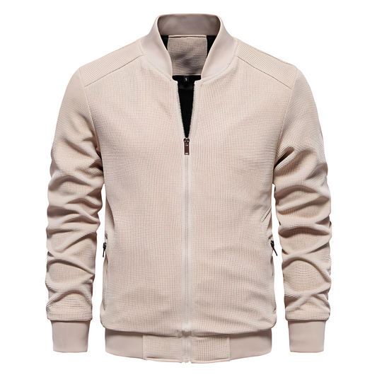 Beige jacket on a white background