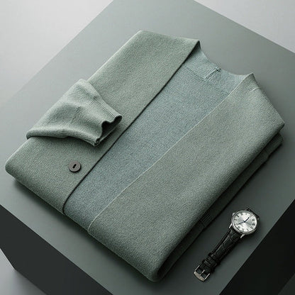 Zimowy Kardigan na Guziki z Kieszeniami (Męski)