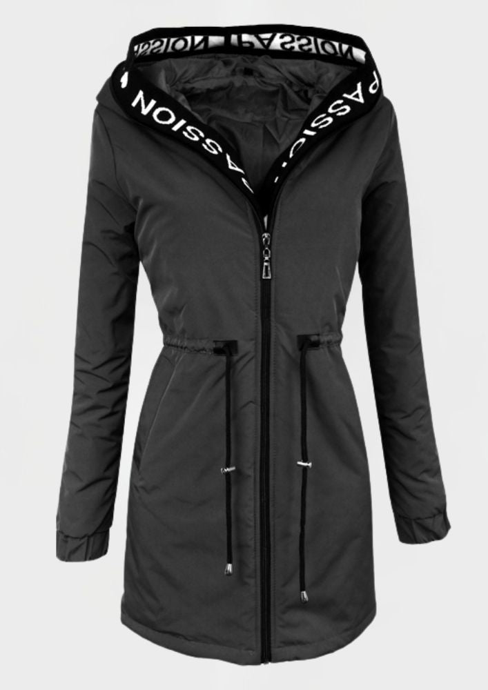 Ciepły Elegancki Trencz Zimowy (Damski)