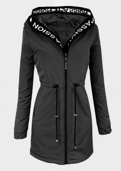 Ciepły Elegancki Trencz Zimowy (Damski)