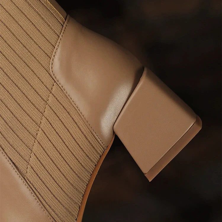 Botki Chelsea z Elastycznym Kołnierzem (Damskie)