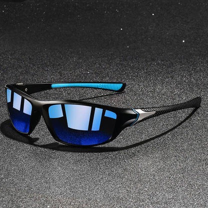 Męska Letnia Casual Sportowe Wraparound Ochrona UV Okulary Przeciwsłoneczne