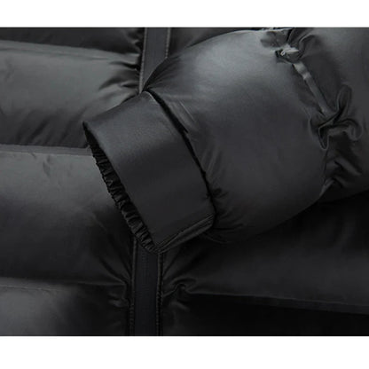 Elegancka Zimowa Kurtka Puchowa z Wysoką Stójką (Męska)