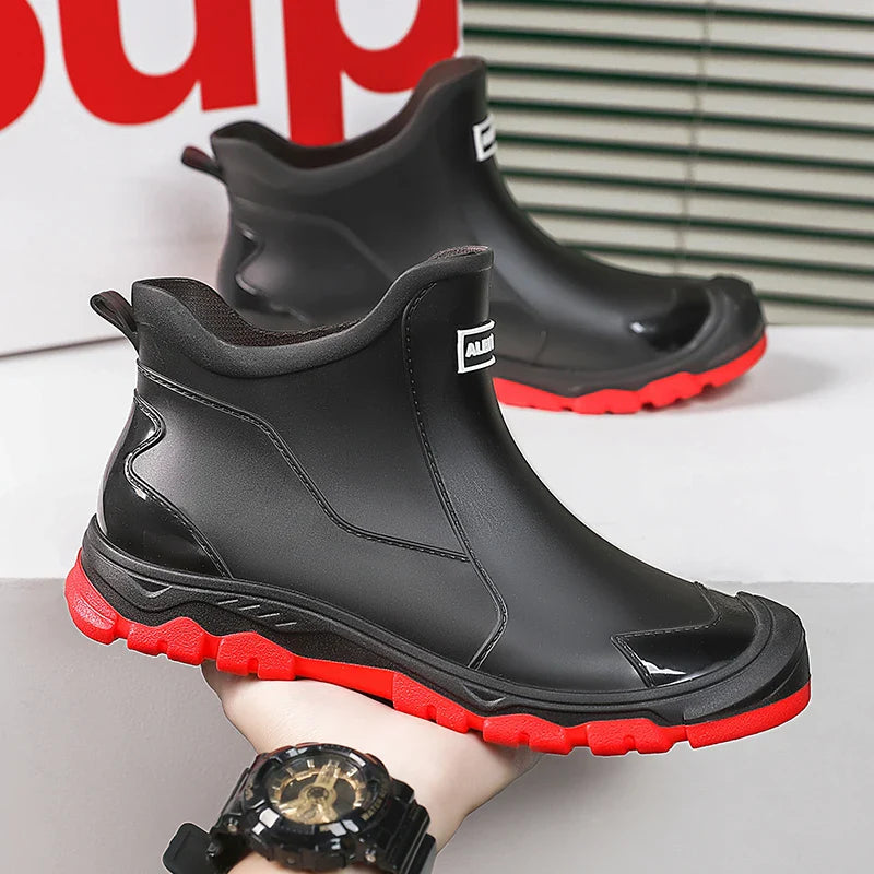 Zimowe Wodoodporne Kalosze Gumowe z Antypoślizgową Podeszwą (Męskie)