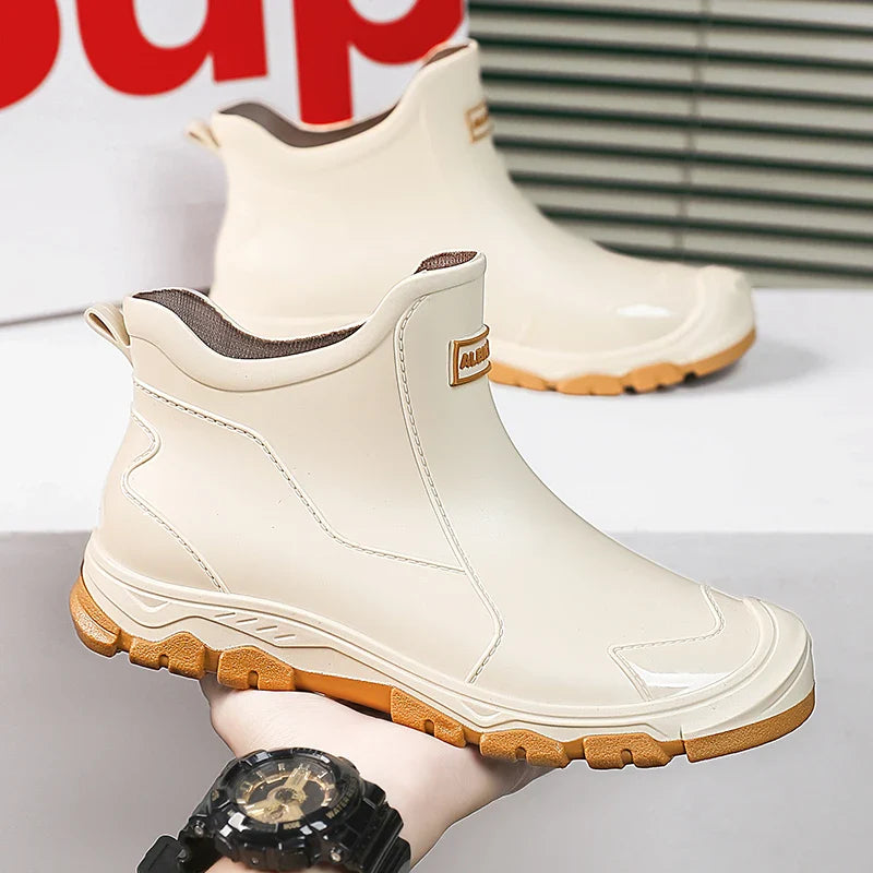 Zimowe Wodoodporne Kalosze Gumowe z Antypoślizgową Podeszwą (Męskie)