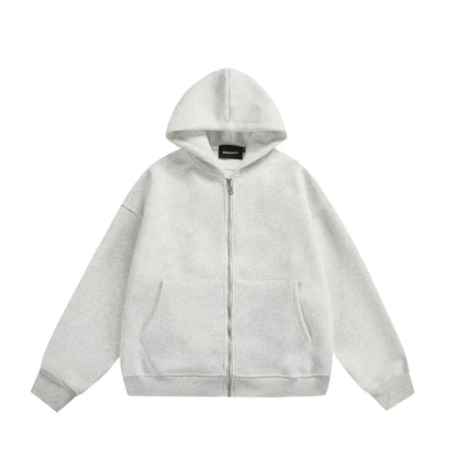 Gray hoodie on a white background