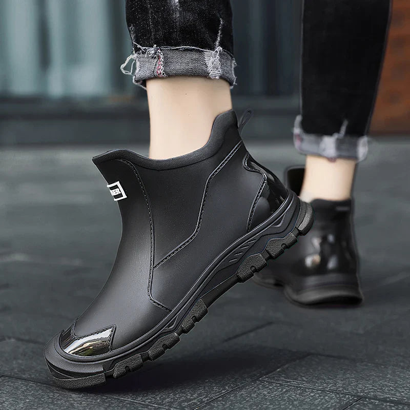 Zimowe Wodoodporne Kalosze Gumowe z Antypoślizgową Podeszwą (Męskie)