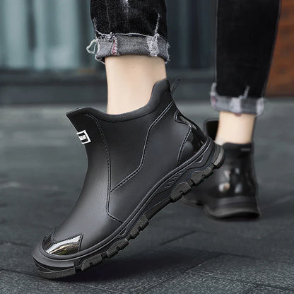 Zimowe Wodoodporne Kalosze Gumowe z Antypoślizgową Podeszwą (Męskie)