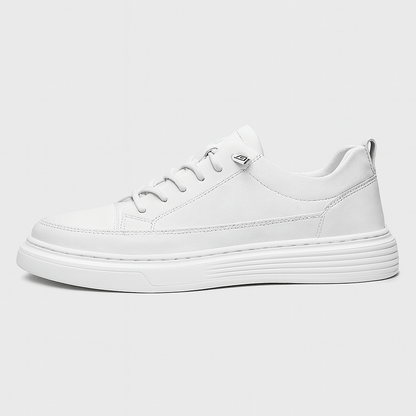 White sneaker on a light gray background