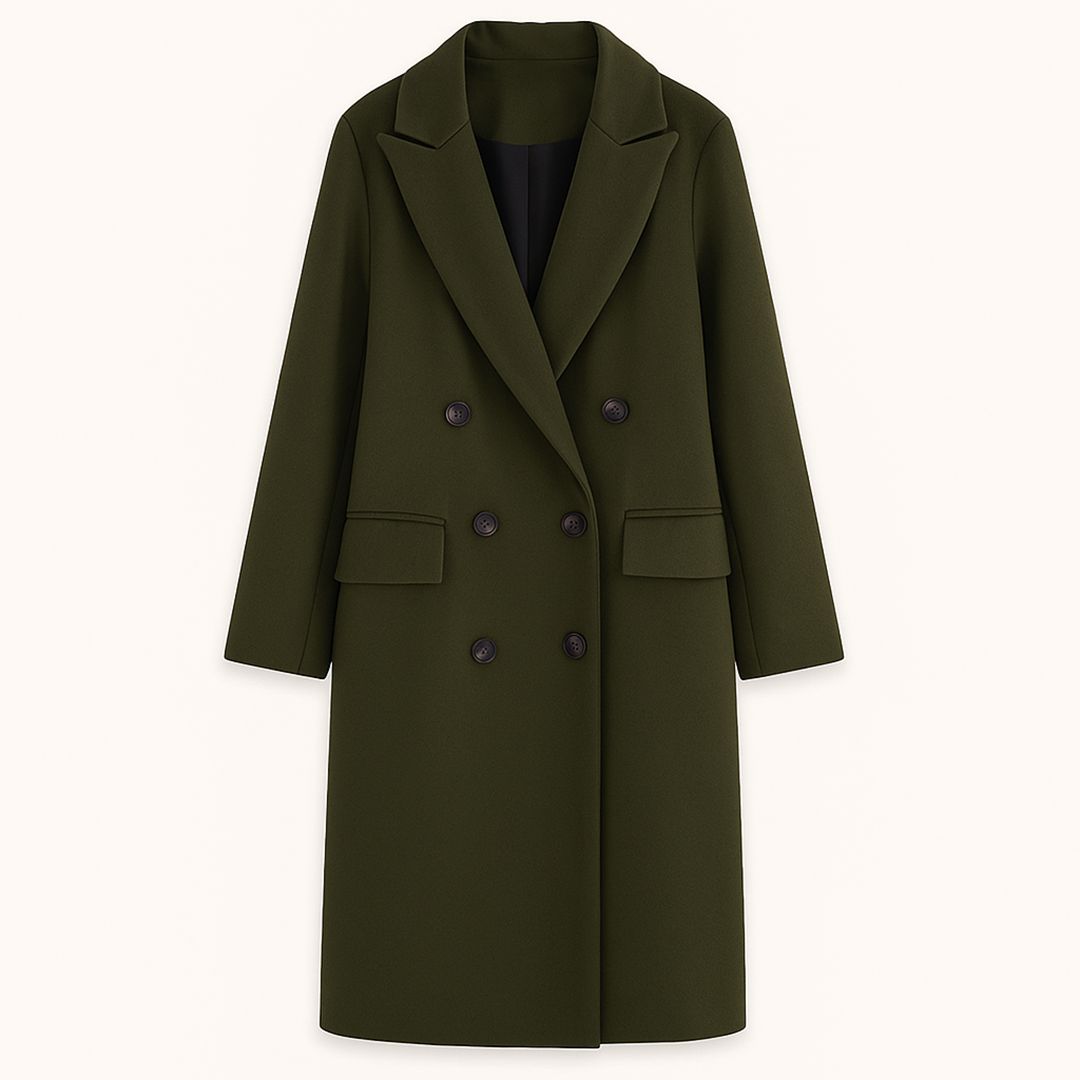 Zimowy Stylowy Długi Trencz (Damski)