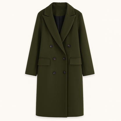 Zimowy Stylowy Długi Trencz (Damski)