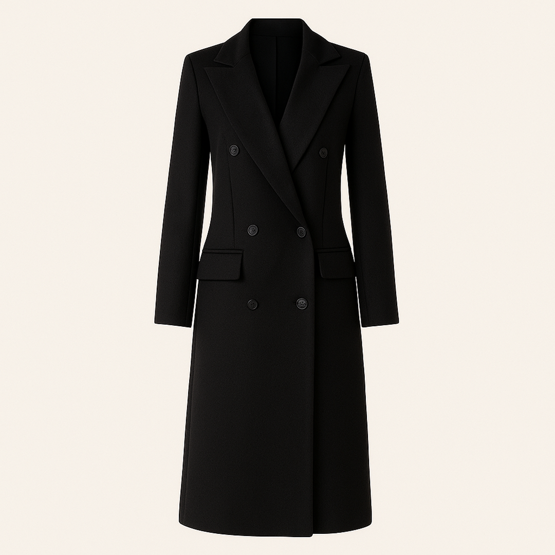 Zimowy Stylowy Długi Trencz (Damski)